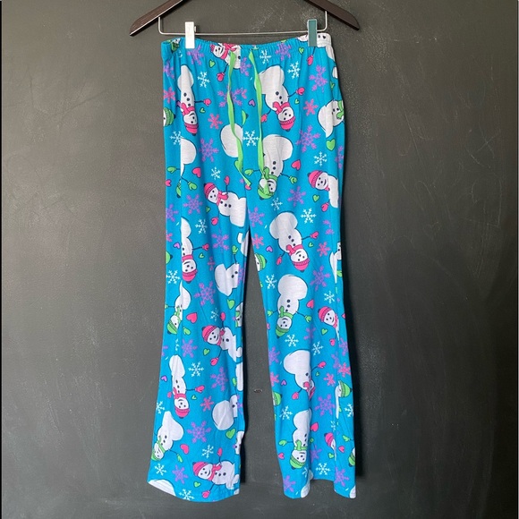 Blue Snowman PJ Pants - Picture 3 of 4
